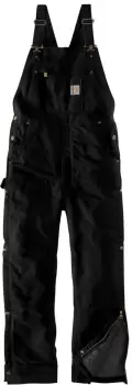 Carhartt Firm Duck Insulated BIB Overall, black, Size S, black, Size S