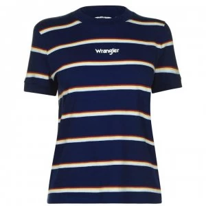 Wrangler 80s T Shirt - Blue Depths