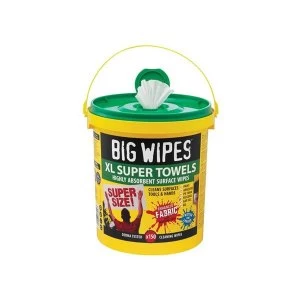Big Wipes XL Super Towels Cleaning Wipes (Tub 150)