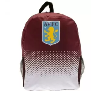 Aston Villa FC Fade Backpack (One Size) (Claret Red/White/Black) - Claret Red/White/Black