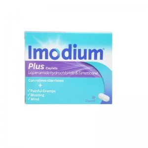 Imodium Plus Caplets - 12 Caplets