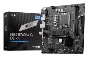 MSI PRO B760M-G DDR4 Intel Micro ATX Motherboard - LGA 1700