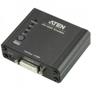 ATEN VC060-AT DVI Adapter [1x DVI socket 29-pin - 1x DVI socket 29-pin] Black