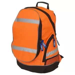 Yoko London Hi-Vis Backpack (One Size) (Orange/Black)