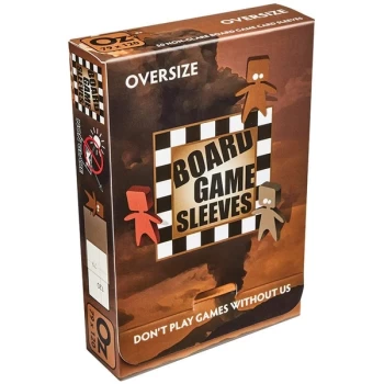 Board Game Sleeves Non Glare - Oversize (fits cards of 82x124mm) - 50 Sleeves