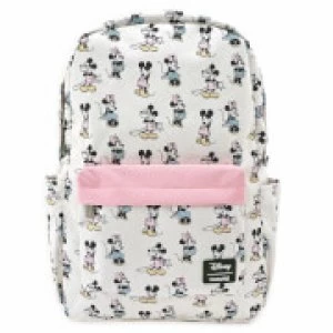 Loungefly Disney Pastel Minnie Mickey Aop Nylon Backpack
