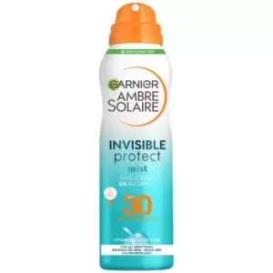 Garnier Ambre Solaire Invisible Protect Mist Transparent SPF30 Sun Cream Spray 200ml