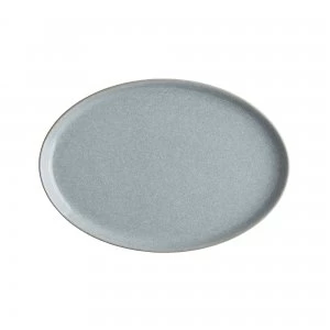 Denby Elements Light Grey Medium Oval Tray