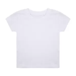 Larkwood Babies Organic T-Shirt (6-12 Months) (White)