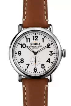 Shinola Runwell 41mm Brown Leather Strap Watch S0110000109