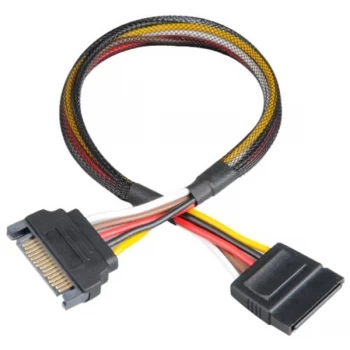 Akasa SATA Power Cable Extension, Male to Female, 30cm