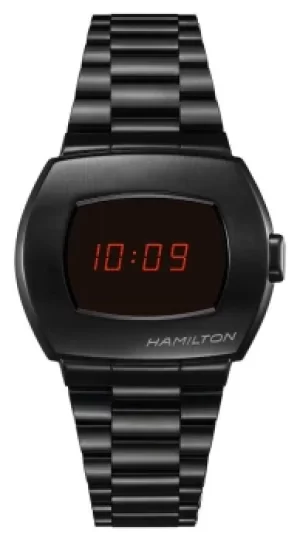 Hamilton H52404130 PSR Black PVD Red Digital Display Watch