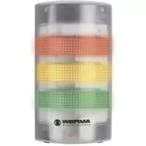Werma Signaltechnik Combo sounder LED 691.200.68 White Non-stop light signal, Flasher 230 V AC 85 dB