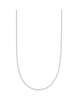 ChloBo Dainty Rope Chain 925 Sterling Silver Necklace, One Colour, Women