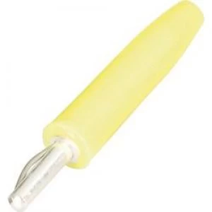 Straight blade plug Plug straight Pin diameter 2mm Yellow Sch