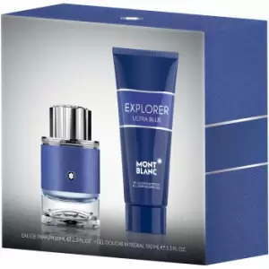 Mont Blanc Explorer Ultra Blue Gift Set 60ml Eau de Parfum + 100ml Shower Gel
