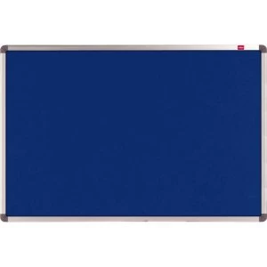 Nobo Elipse 1800 x 1200mm Noticeboard with Blue Felt Surface Aluminium Frame and Wall Fixing Kit