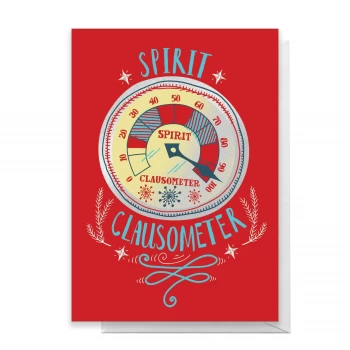 Elf Spirit Clausometer Greetings Card - Standard Card