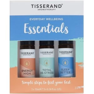 Tisserand Aromatherapy Everyday Wellbeing Essentials Roller Ball Kit (3x10ml)