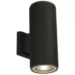 Searchlight Lighting - Searchlight Outdoor Up Down Wall Porch Light - Black With Clear Glass