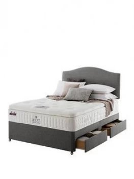 Rest Assured Richborough Latex Pillowtop Divan Bed With Storage Options - Medium