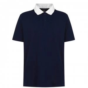 Paul And Shark Crew Contrast Polo Shirt - Navy/ White