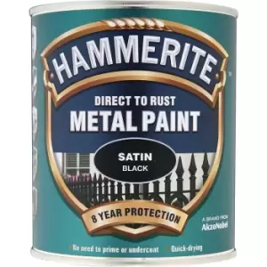 Hammerite Satin Direct to Rust 2.5L Black