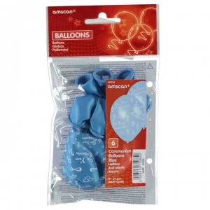 Partymor Balloons Pack of 6 - Communion Blue
