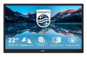 Philips 222B9TN/00 Computer Monitor 54.6cm (21.5") 1920 x 1080 pixels Full HD LCD Touch Screen Tabletop Black