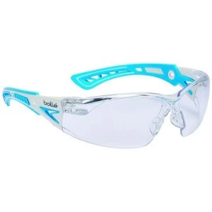 Bolle Rush RUSHPSPSI Small Safety Glasses ClearBlue Frame with Platinum Coating