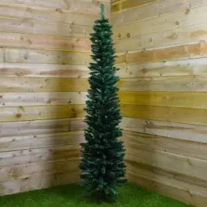 2m (6.5ft) Premier Pencil Style Slim Christmas Tree in Green