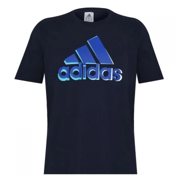 adidas QT T Shirt Mens - Navy Exposure