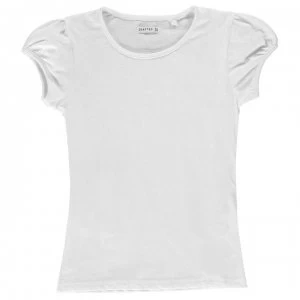 Crafted Classic PE T Shirt Girls - Optic White