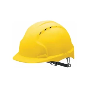 JSP EVO3 Vented Yellow Safety Helmet