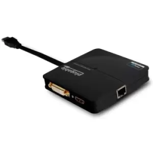 Plugable Technologies USB3-3900DHE video cable adapter USB Type-A HDMI + DVI Black