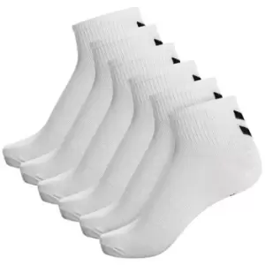 Hummel Chevron 6 Pack of Socks - White