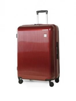 Rock Luggage Windsor Large 8-Wheel Suitcase - Burgundy