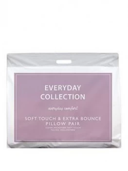 Everyday Collection Soft Touch And Extra Bounce Pillows (Pair)