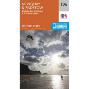 Newquay and Padstow by Ordnance Survey (Sheet map, folded, 2015)