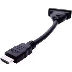 club3D CAC-HMD>DFD HDMI / DVI Adapter [1x HDMI plug - 1x DVI socket 29-pin] Black 12.00 cm