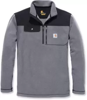 Carhartt Fallon Half-Zip Sweatshirt, grey, Size 2XL, grey, Size 2XL
