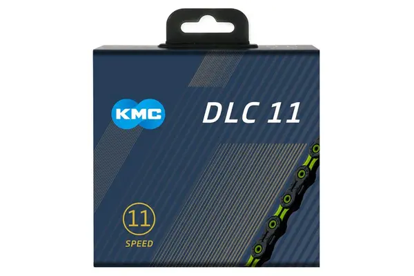 KMC 11 Speed Diamond Like Coating Chain in Black and Green 118L