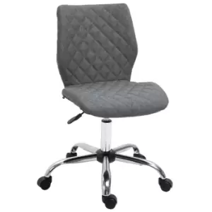 Vinsetto 360 Swivel Office Chair Mid Back Computer Chair With Wheels Grey