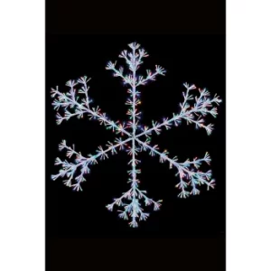 1.2m Multi-Colour LED Starburst Snowflake