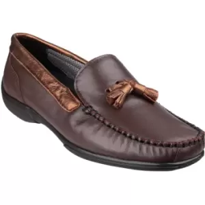 Cotswold Biddlestone Loafer Shoe Female Brown/Gold UK Size 3