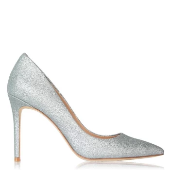 Linea Stiletto High Heel Shoes - Silver