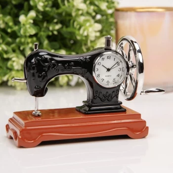 WILLIAM WIDDOP Miniature Clock - Sewing Machine