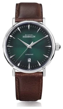 Michel Herbelin Mens Inspiration Automatic Green Watch