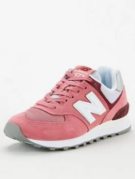 New Balance 574 Trainer - Pink, Size 6, Women