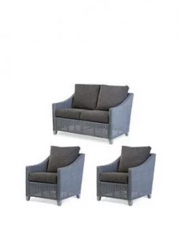 Desser Dijon Grey Wash Conservatory Suite (Sofa and Two Chairs)
